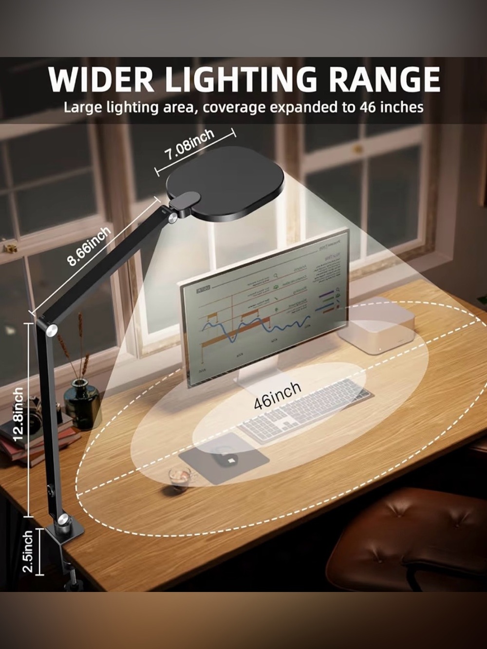Lighting Dimmable Light and Tabletop Tripod with 3-Way Pan/Tilt Head